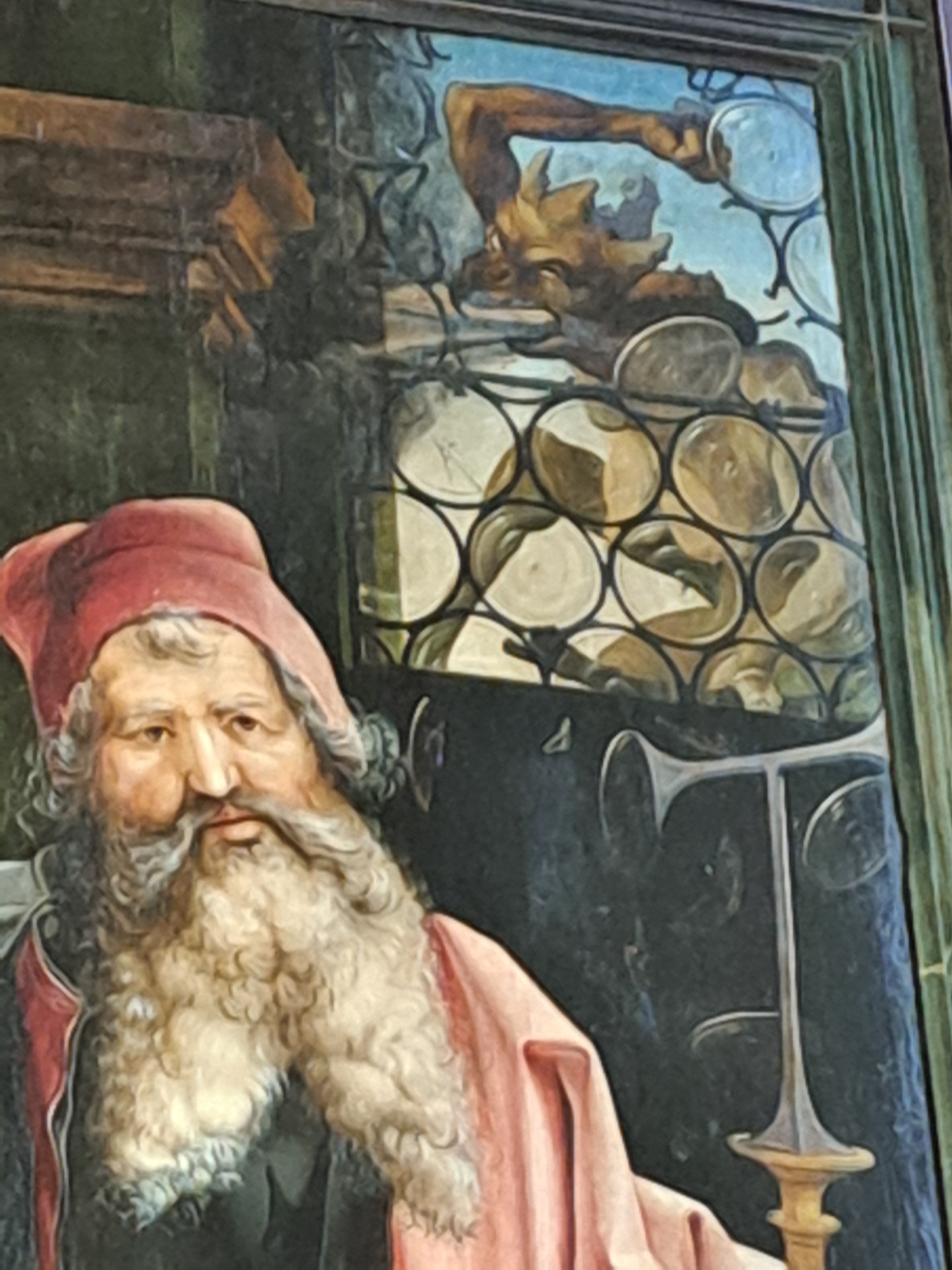la tentative d'agression dans le dos de st Antoine par les démons laisse le saint impassible