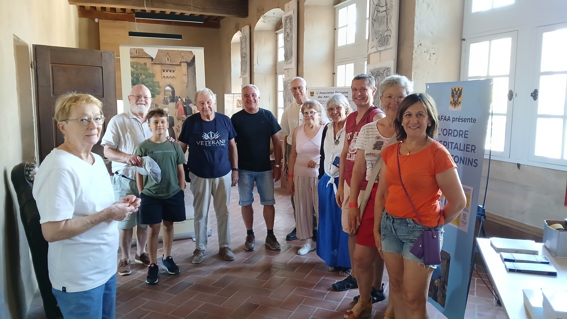 les membres de l'AFAA participant à la Médiévalee
